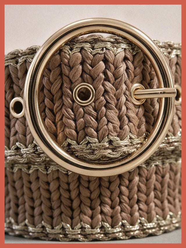 Nooki Shannon Elasticated Belt - Brown Mix