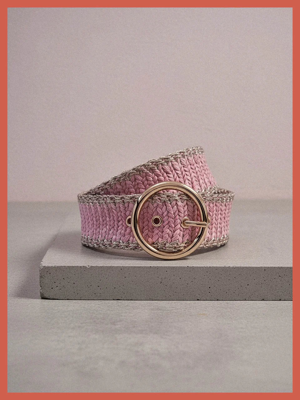 Nooki Shannon Elasticated Belt - Pink Mix