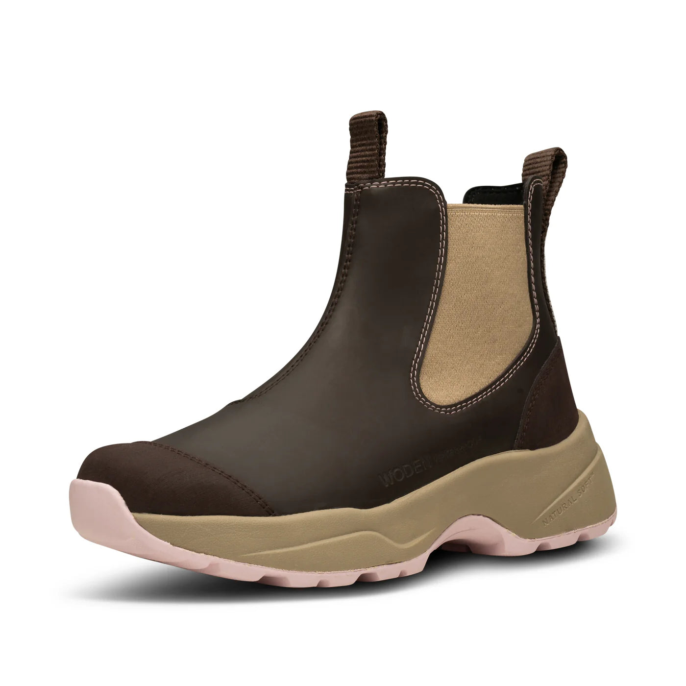 Woden Siri Boots - chocolate/lilac