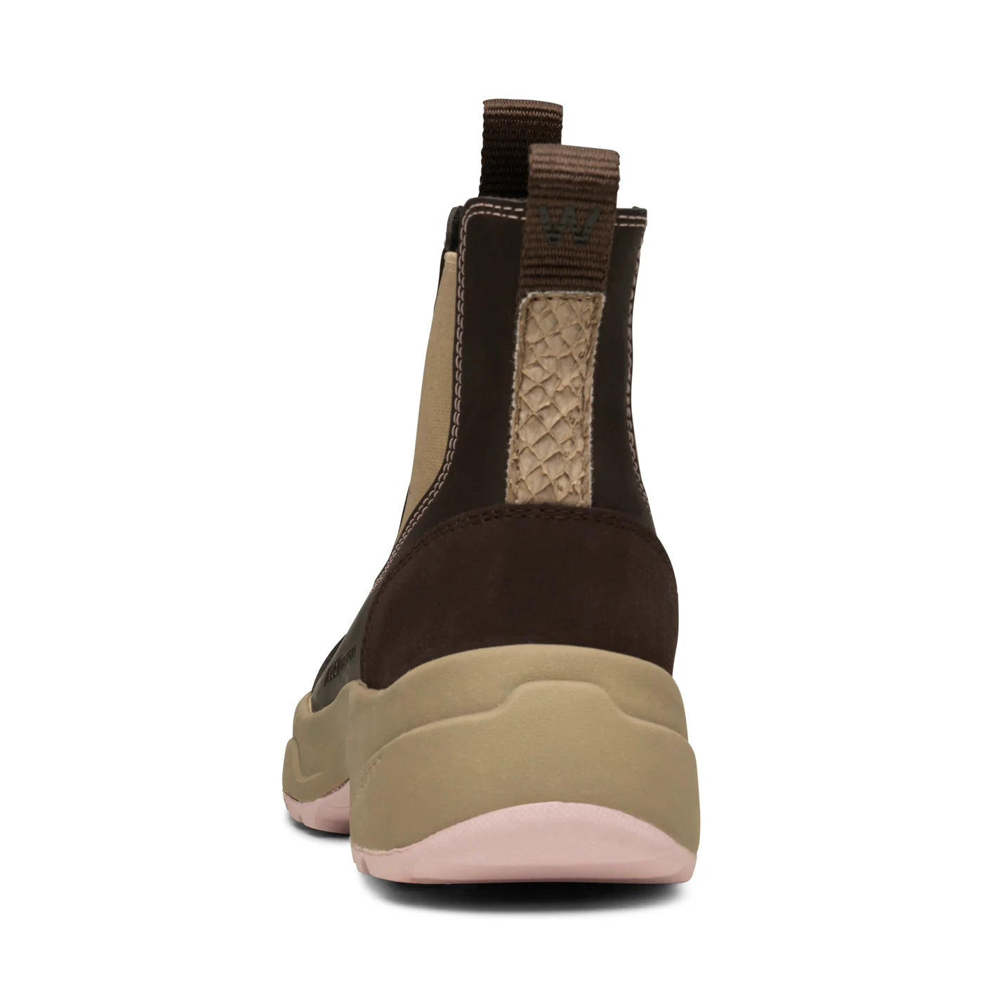 Woden Siri Boots - chocolate/lilac