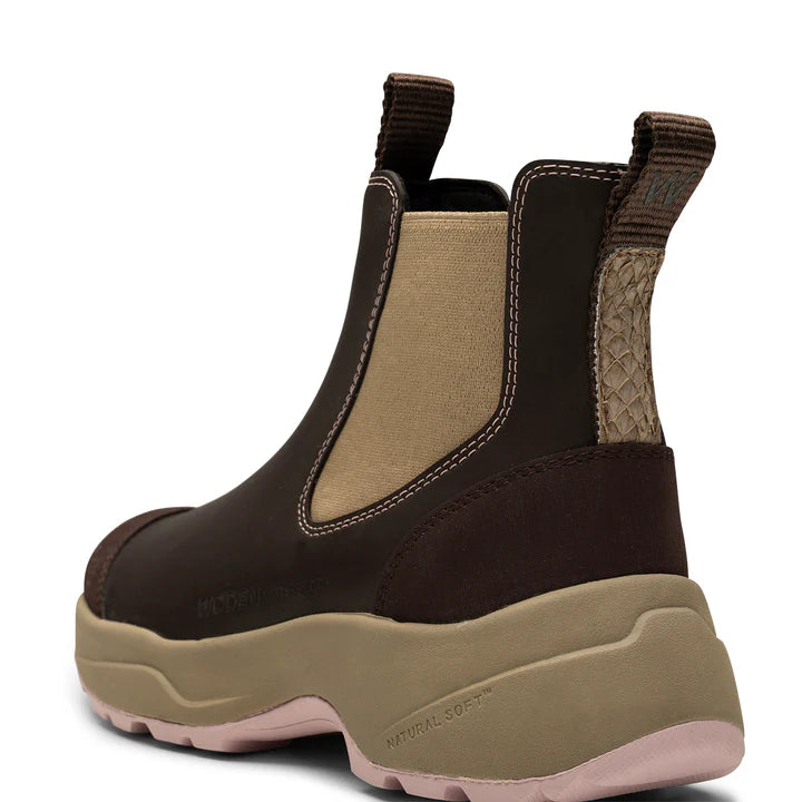 Woden Siri Boots - chocolate/lilac