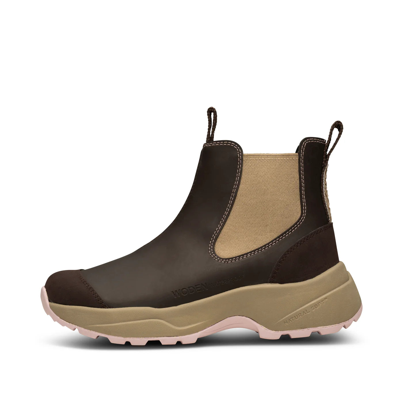 Woden Siri Boots - chocolate/lilac