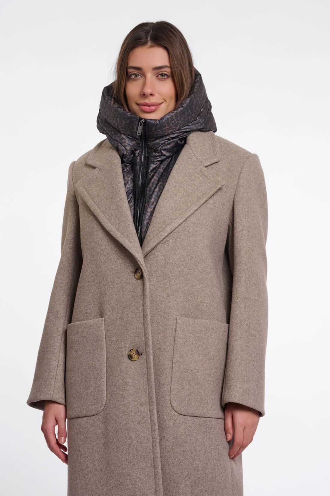 Rino & Pelle Tabita Hood Collar - Small Leopard