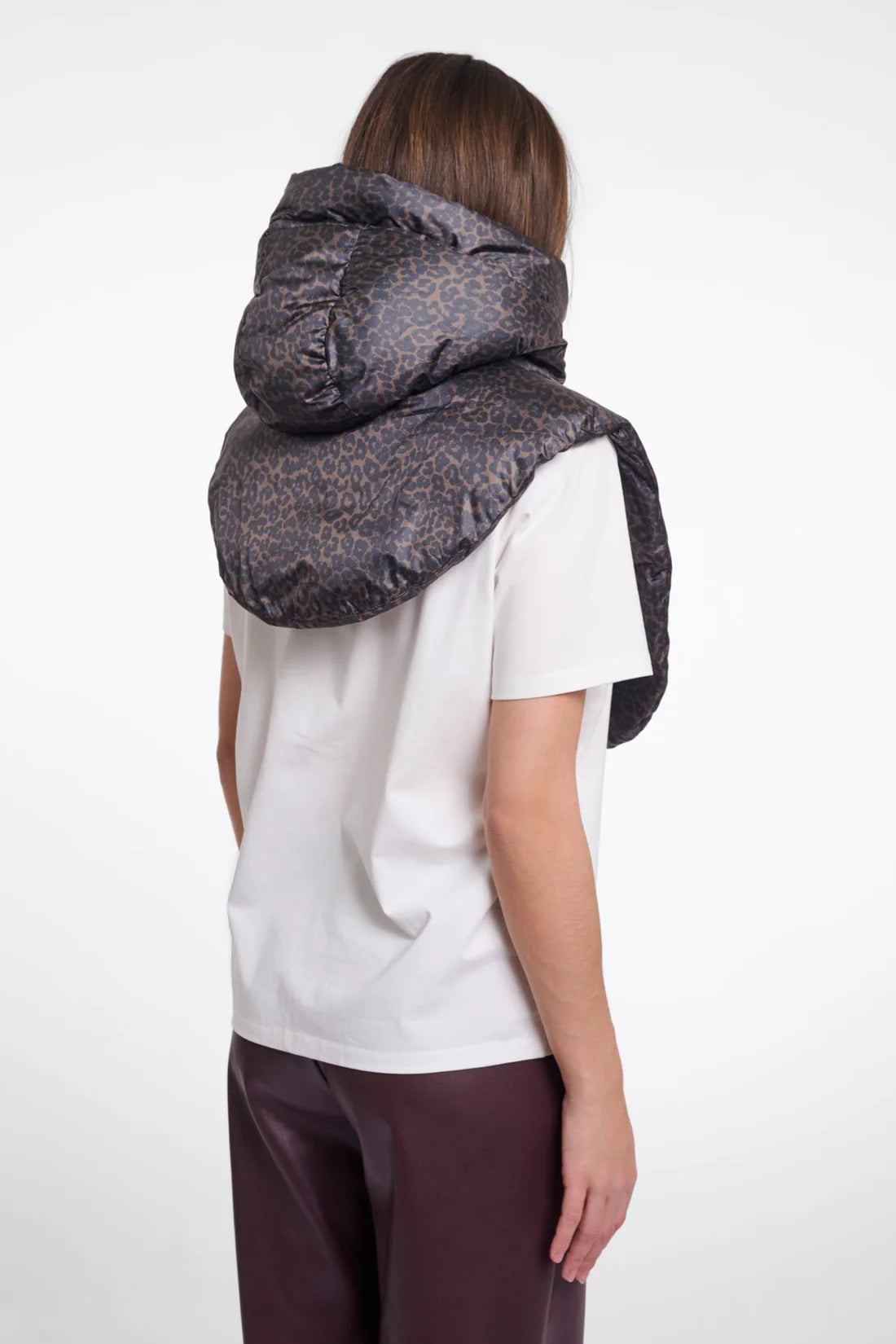 Rino & Pelle Tabita Hood Collar - Small Leopard