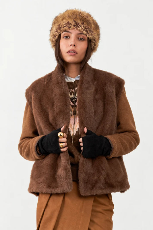Orfeo Louliana Vest - Chocolate