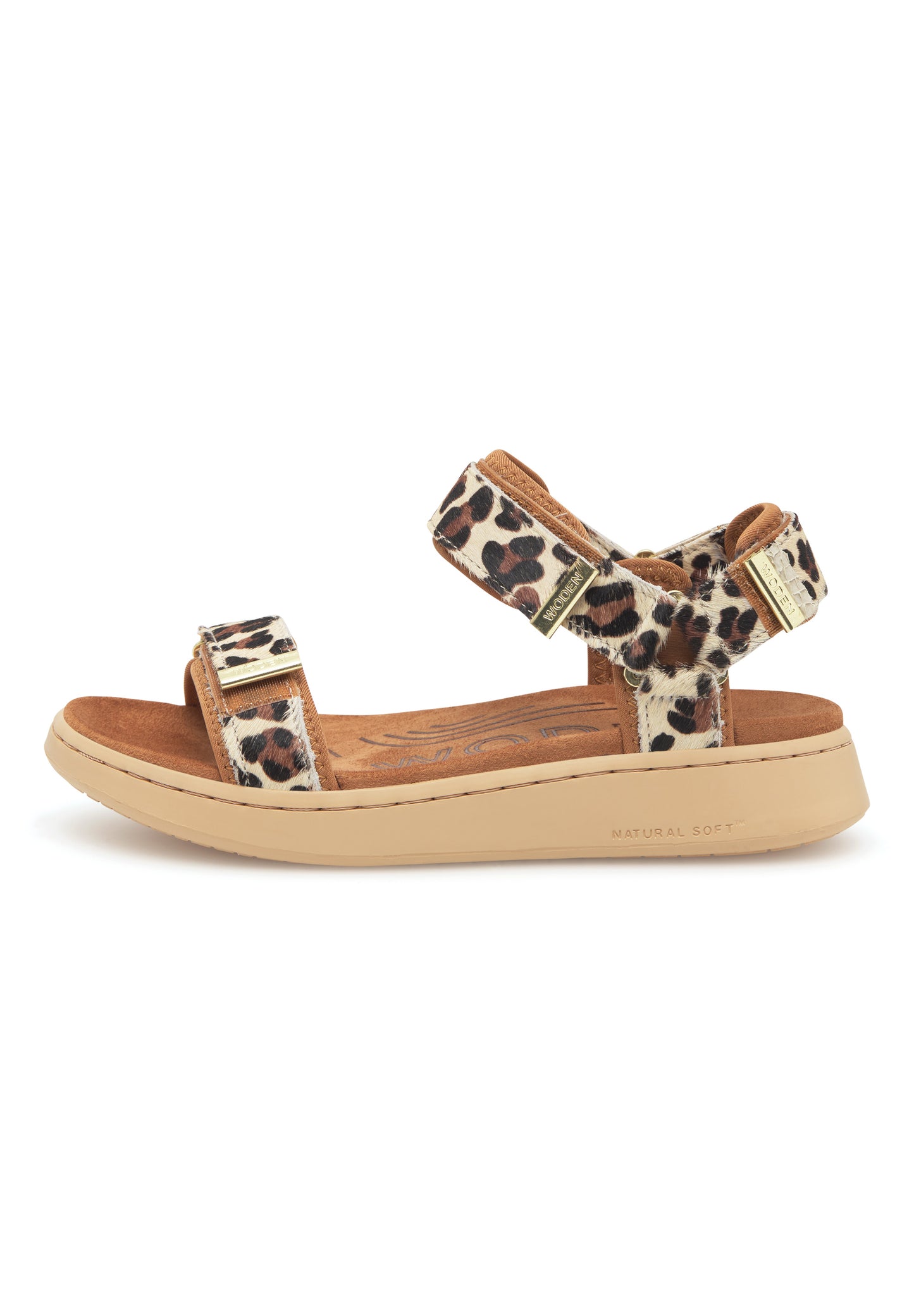 Woden Line sandals - Leo/tan