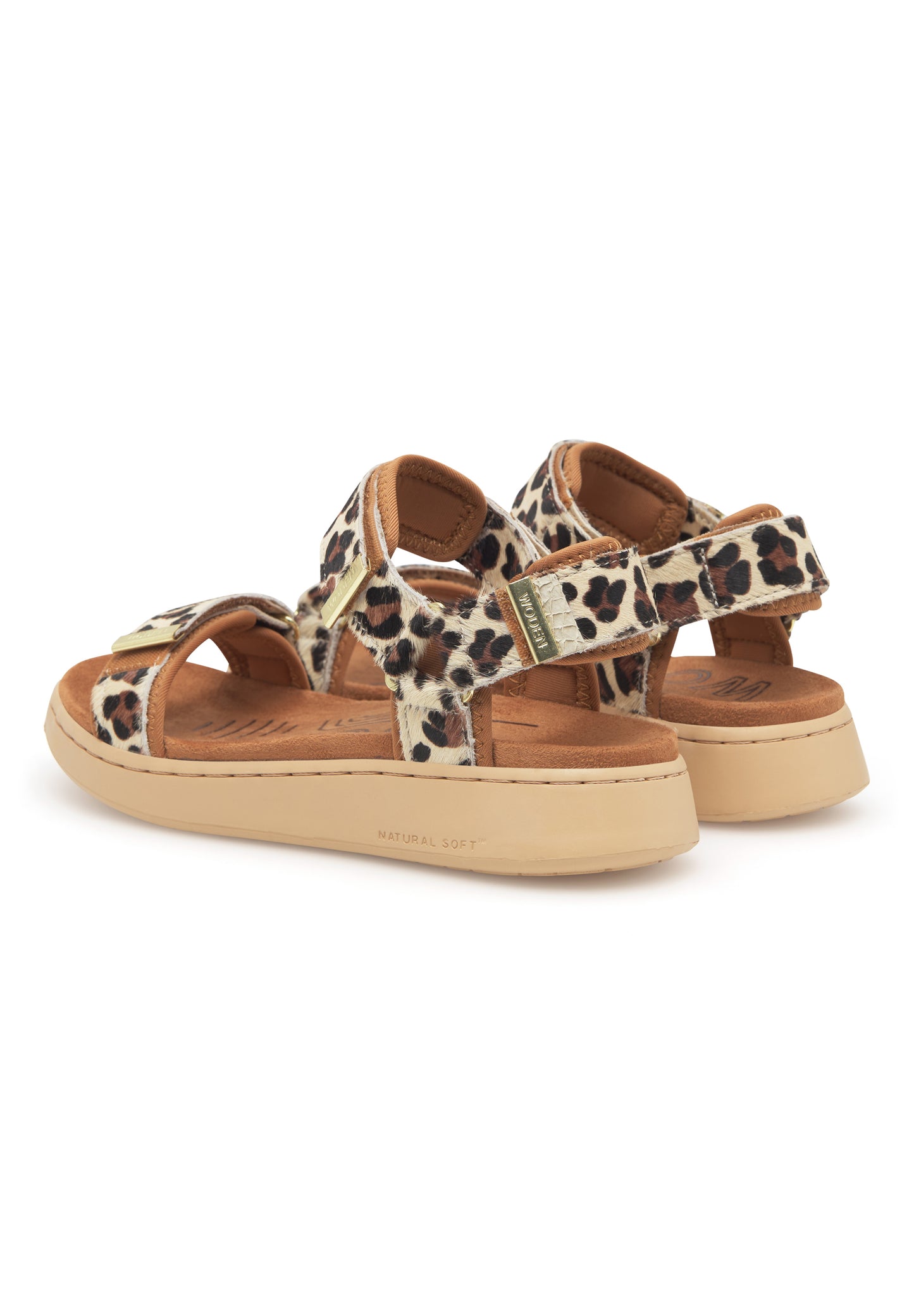 Woden Line sandals - Leo/tan