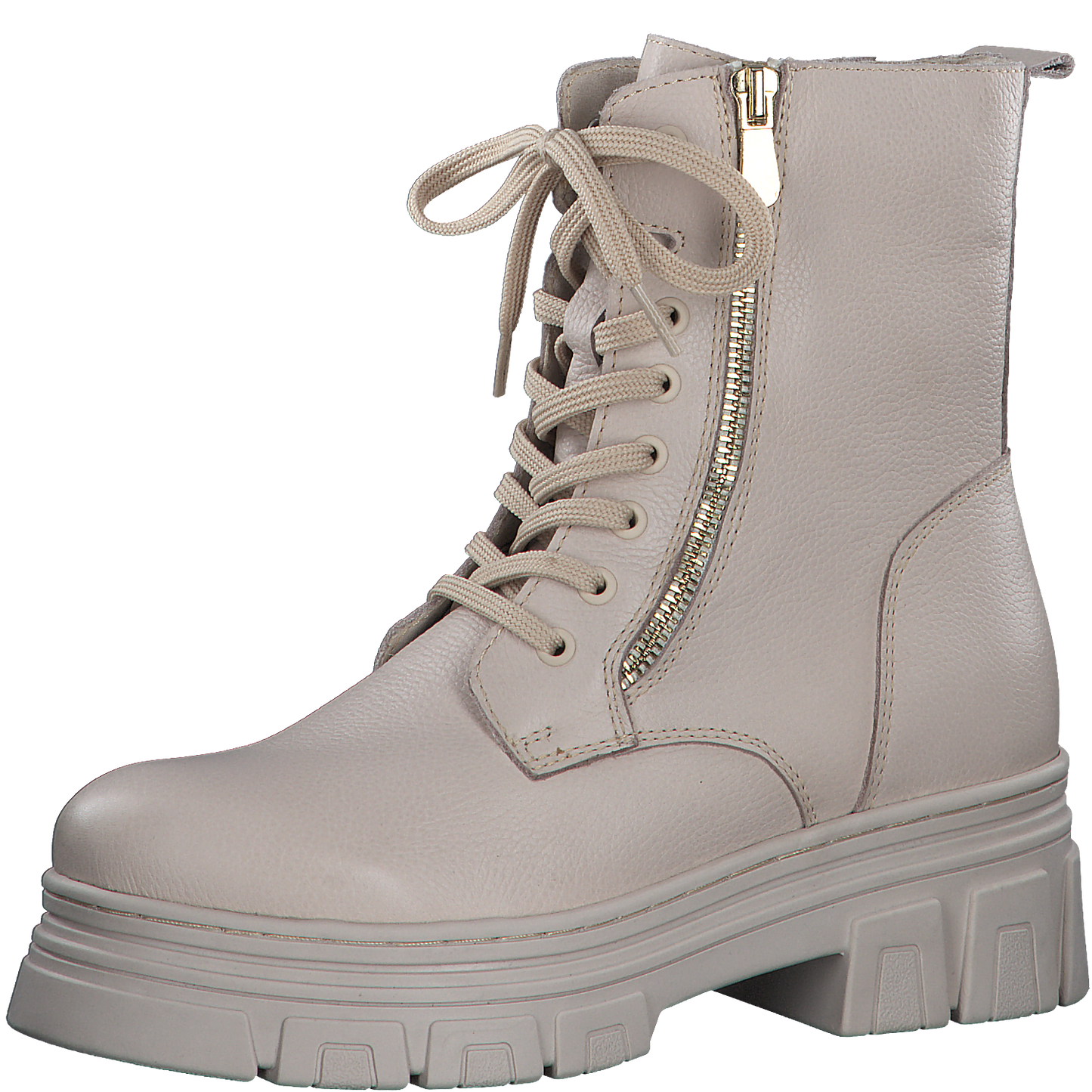 Marco Tozzi Lace-up Boots - cream