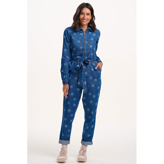 Anwen Jumpsuit - Mid Blue Star Denim