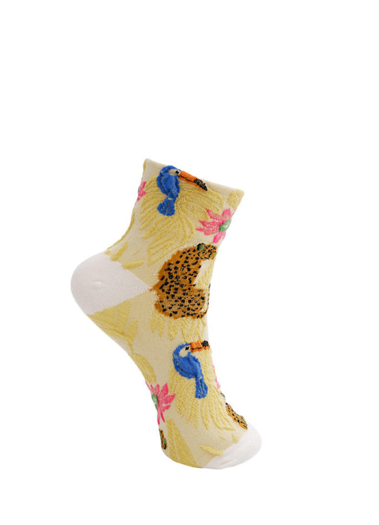 BC Eleke Animal Socks - Beige