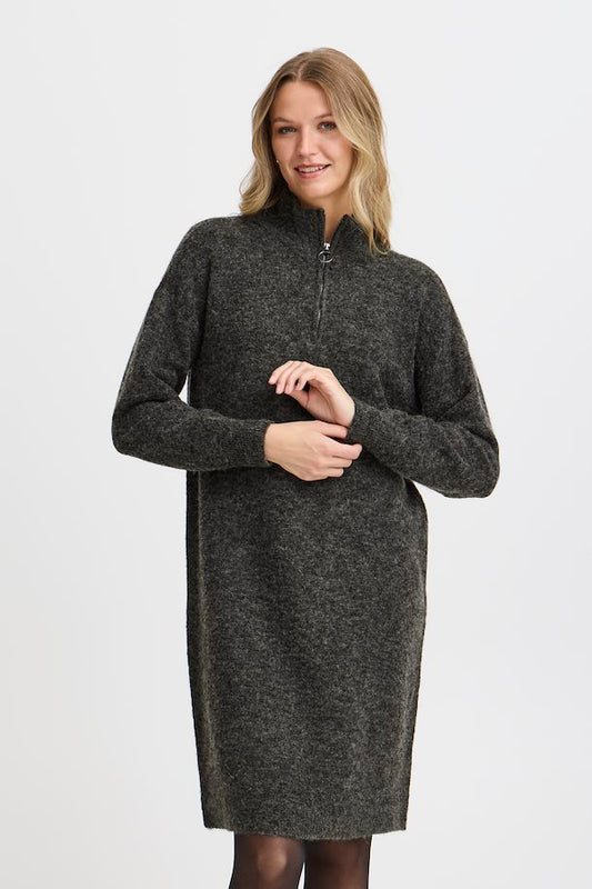 Fransa Sanny Dress - Charcoal