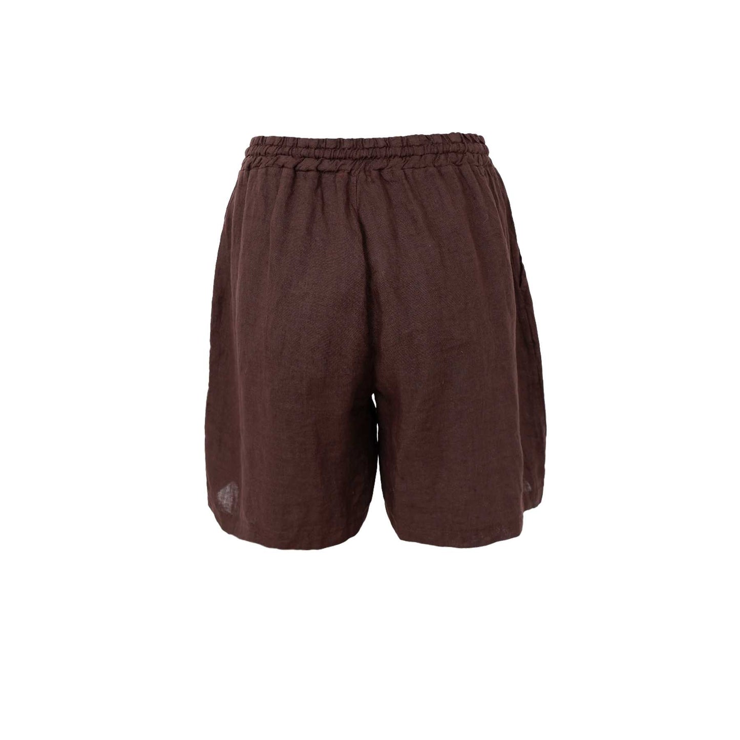 BC Melina Linen Shorts - Coffee