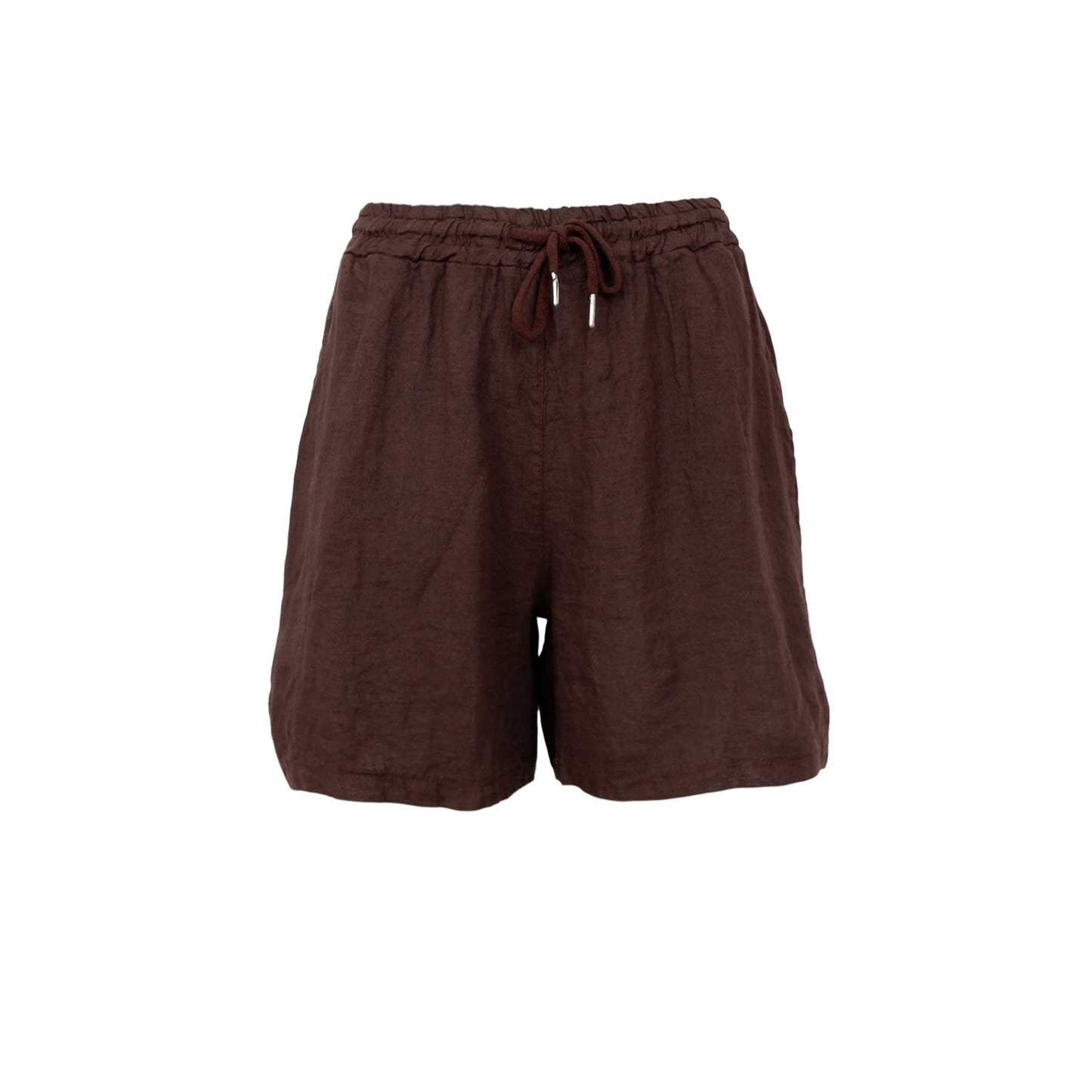 BC Melina Linen Shorts - Coffee