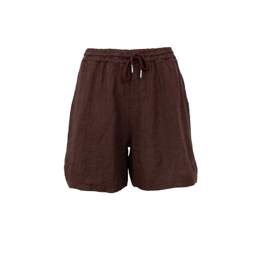 BC Melina Linen Shorts - Coffee