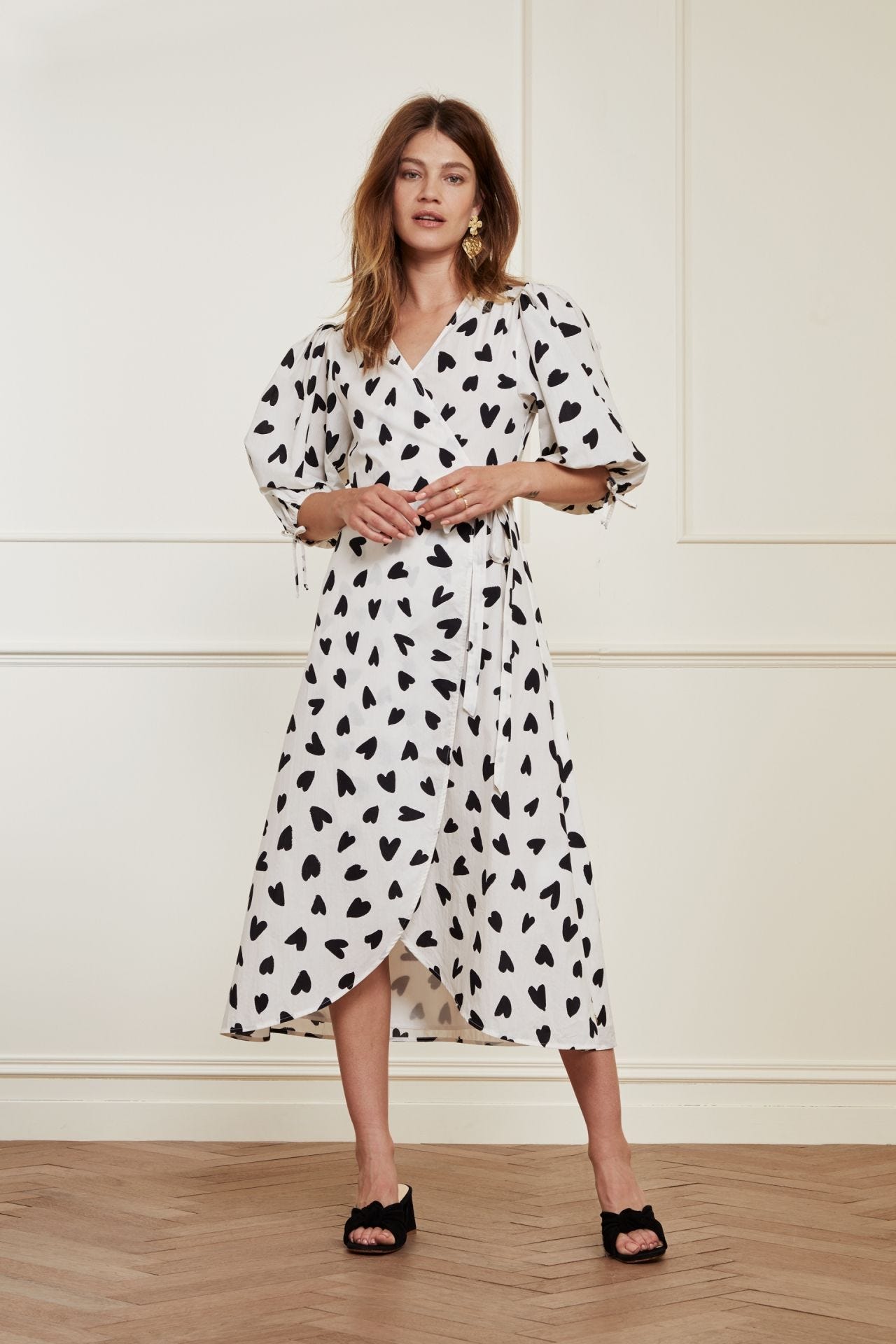 Fabienne Chapot Heart Wrap Dress