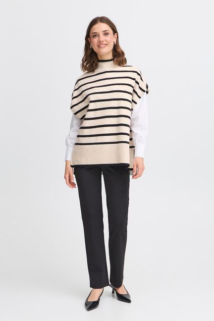 Fransa Bitte Pullover - Limestone Melan
