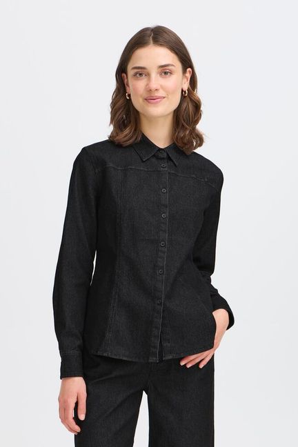 Fransa Chi Shirt - Black