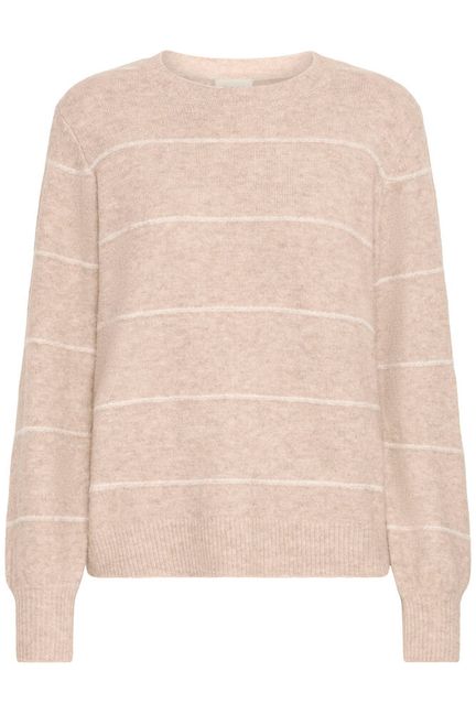 Fransa Kendra Long Sleeve Pullover - Feather Grey Mix