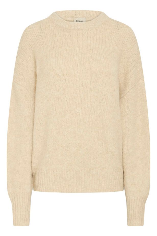 Fransa Elisa Pullover - Oatmeal Melang