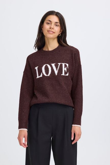 Fransa Florence Love Pullover - Fudge
