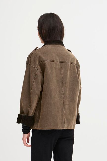 ICHI Fazola Jacket - Washed Brown