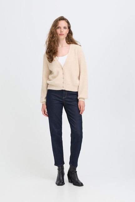 ICHI Blarisa Cardigan - Almond Milk