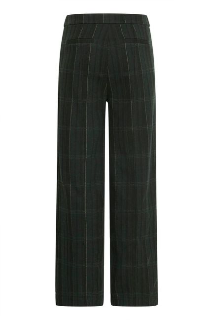 ICHI Kate Woolley Pants - Black / Green