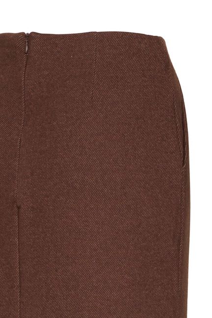 ICHI Kate Woolley Skirt - Coffee Bean