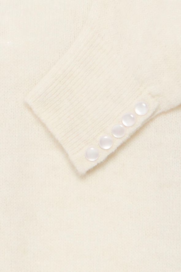 ICHI Kamara Pullover - Cloud Dancer
