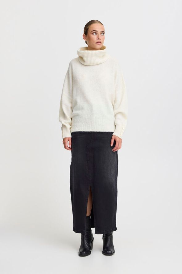 ICHI Kamara Pullover - Cloud Dancer