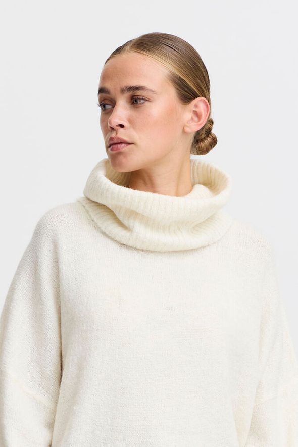 ICHI Kamara Pullover - Cloud Dancer