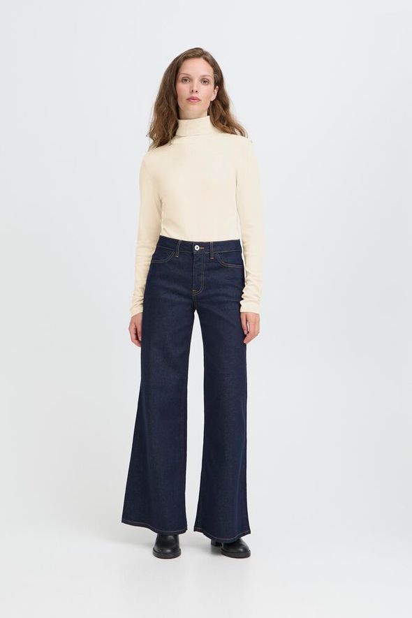 ICHI Mafa Polo Top - Almond Milk