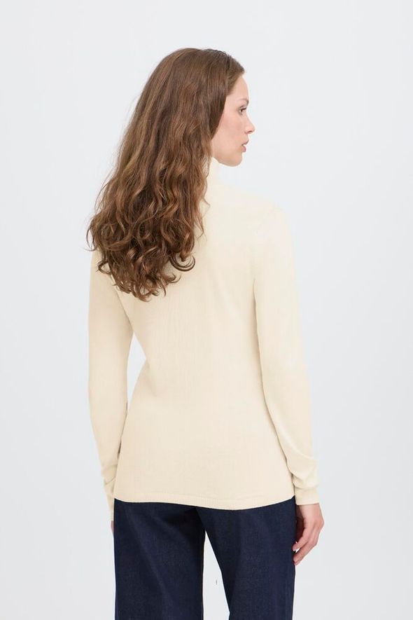 ICHI Mafa Polo Top - Almond Milk