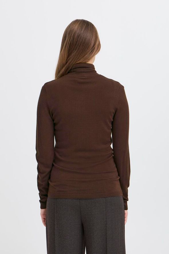 ICHI Mafa Polo Top - Coffee Bean