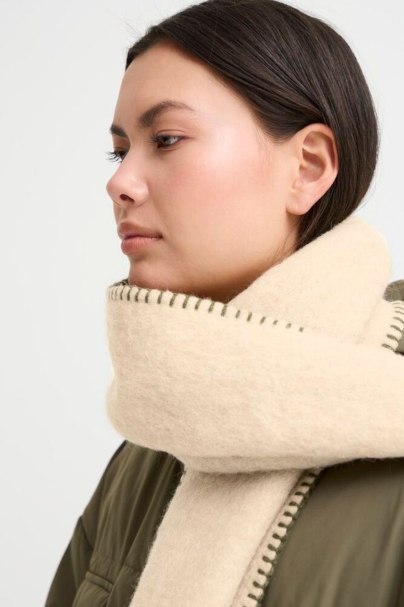 ICHI Glebbi Scarf - Doeskin