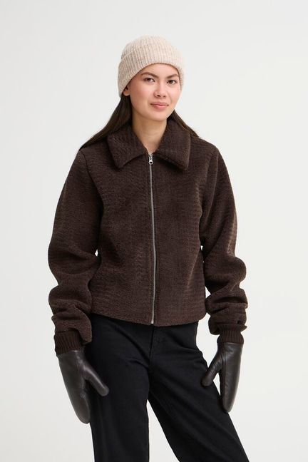 ICHI Nilla Leather Gloves - Expresso