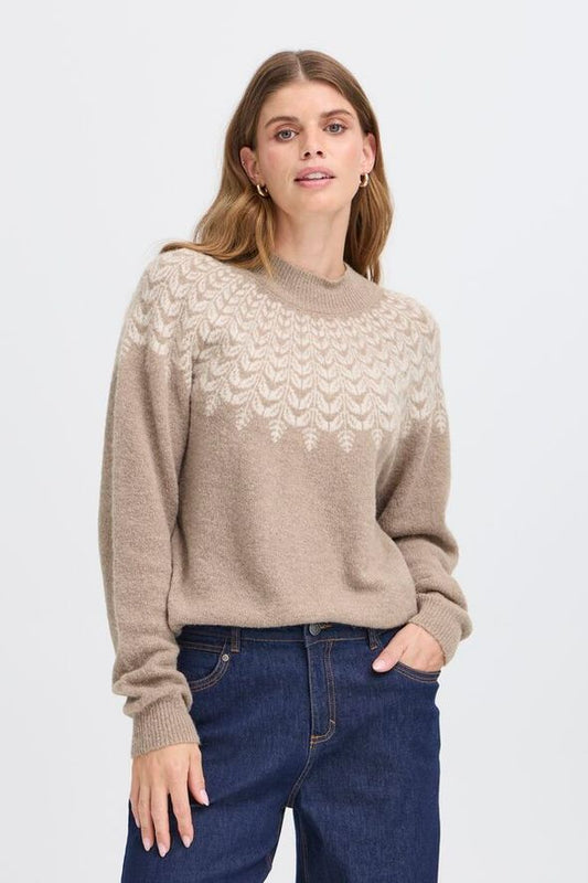 Fransa Isabella Pullover - Moon Rock