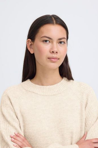 ICHI Asdis Dress - Oatmeal