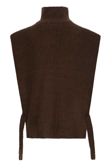 ICHI Maise Poncho - Coffee Bean