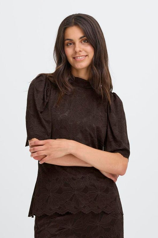 Fransa Mirabella Blouse - Chocolate