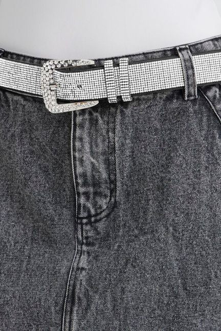 ICHI Berta Belt - Silver