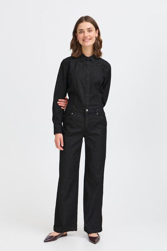 Fransa Chi Hanna Jeans - Black Denim