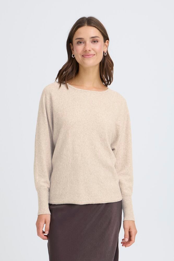 Fransa Romina Pullover - Oatmeal