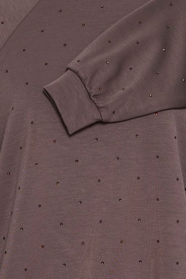 ICHI Amias Long Sleeve Jumper - Shale