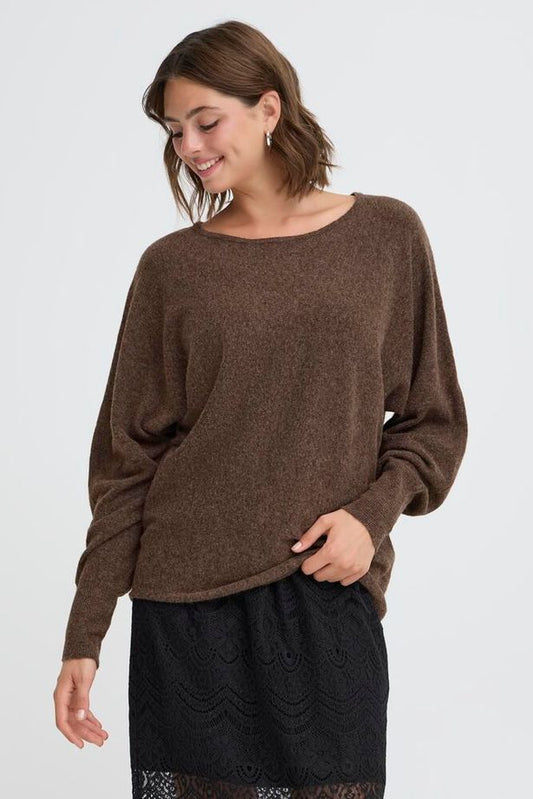 Fransa Romina Pullover - Chocolate