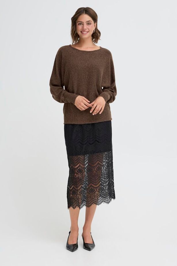 Fransa Romina Pullover - Chocolate