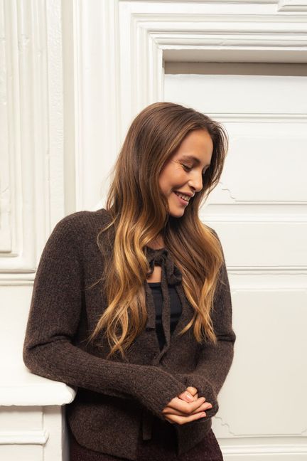 Fransa Rosanna Cardigan - Brown