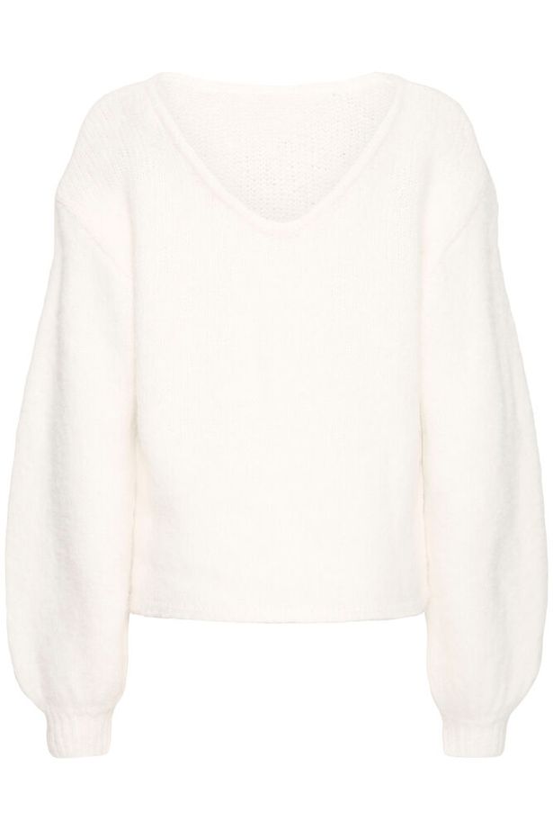 ICHI Dabria Jumper - Cloud Dancer White