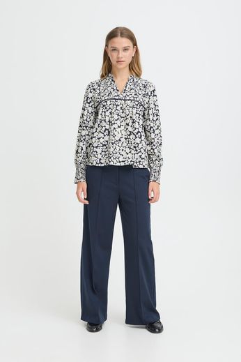 ICHI Kelia Blouse - Birch Flowers