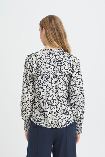 ICHI Kelia Blouse - Birch Flowers